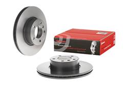 Brake Rotor, Brembo, Vented, Solid Surface, 12.28 in. Diameter, Iron, UV-Coated, BMW, Each
