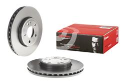 Brake Rotor, Brembo, Vented, Solid Surface, 11.61 in. Diameter, Iron, UV-Coated, Mercedes-Benz, Each