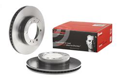 Brake Rotor, Brembo, Vented, Solid Surface, 12.56 in. Diameter, Iron, UV-Coated, Toyota, Each