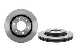 Brake Rotor, Brembo, Vented, Solid Surface, 11.89 in. Diameter, Iron, UV-Coated, Buick, Each
