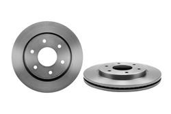 Brake Rotor, Brembo, Vented, Solid Surface, 12.6 in. Diameter, Iron, UV-Coated, for Infiniti, Each