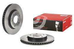Brake Rotor, Brembo, Vented, Solid Surface, 10.87 in. Diameter, Iron, UV-Coated, Dodge, Each