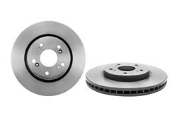 Brake Rotor, Brembo, Vented, Solid Surface, 11.65 in. Diameter, Iron, UV-Coated, For use on Acura®, Each