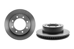 Brake Rotor, Brembo, Vented, Solid Surface, 13.9 in. Diameter, Iron, UV-Coated, Dodge, Each
