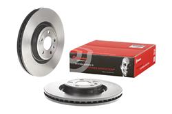 Brake Rotor, Brembo, Vented, Solid Surface, 13.58 in. Diameter, Iron, UV-Coated, Audi, Each