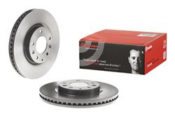 Brake Rotor, Brembo, Vented, Solid Surface, 11.61 in. Diameter, Iron, UV-Coated, Mazda, Each