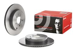 Brake Rotor, Brembo, Vented, Solid Surface, 12.8 in. Diameter, Iron, UV-Coated, Mazda, Each