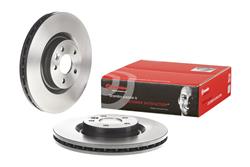 Brake Rotor, Brembo, Vented, Solid Surface, 12.8 in. Diameter, Iron, UV-Coated, Land Rover, Each