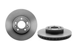 Brake Rotor, Brembo, Vented, Solid Surface, 12.44 in. Diameter, Iron, UV-Coated, Ford, Each