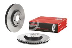 Brake Rotor, Brembo, Vented, Solid Surface, 12.6 in. Diameter, Iron, UV-Coated, for Hyundai, Each