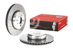 Brake Rotor, Brembo, Vented, Slotted Surface, 14.57 in. Diameter, Iron, UV-Coated, BMW, Each