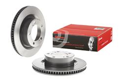 Brake Rotor, Brembo, Vented, Solid Surface, 13.98 in. Diameter, Iron, UV-Coated, Toyota, Each