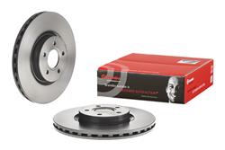 Brake Rotor, Brembo, Vented, Solid Surface, 12.6 in. Diameter, Iron, UV-Coated, Ford, Each