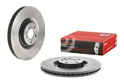 Brake Rotor, Brembo, Vented, Solid Surface, 14.41 in. Diameter, Iron, UV-Coated, Volvo, Each