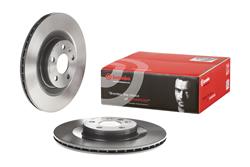 Brake Rotor, Brembo, Vented, Solid Surface, 12.6 in. Diameter, Iron, UV-Coated, Volvo, Each