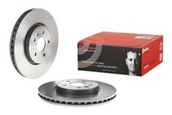 Brake Rotor, Brembo, Vented, Solid Surface, 11.81 in. Diameter, Iron, UV-Coated, Chevrolet, Each