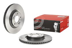 Brake Rotor, Brembo, Vented, Solid Surface, 12.01 in. Diameter, Iron, UV-Coated, for Hyundai, Each