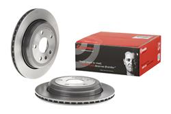 Brake Rotor, Brembo, Vented, Solid Surface, 12.99 in. Diameter, Iron, UV-Coated, Dodge, Each