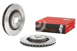 Brake Rotor, Brembo, Vented, Slotted Surface, 14.96 in. Diameter, Iron, UV-Coated, Dodge, Each