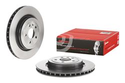 Brake Rotor, Brembo, Vented, Solid Surface, 14.37 in. Diameter, Iron, UV-Coated, Tesla, Each