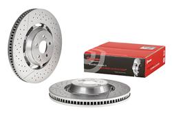 Brake Rotors, Premium UV Coated, Solid Surface, 15.35 in. O.D., Iron, UV-coated, Front, Mercedes-Benz, Each