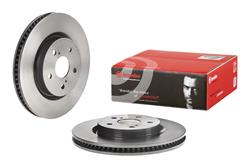 Brake Rotors, Premium UV Coated, Solid Surface, Iron, UV-coated, 12.01 in. O.D., Front, Lexus, Toyota, Each