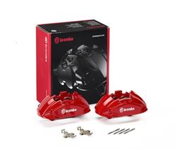 BREMBO XTRA DISC BRAKE CALIPER RED MERC Mercedes-Benz E53 AMG 2020, E63 AMG S 2020, E300 2017, E350 2023-2020, E450 2020, GLC300 2022-2016