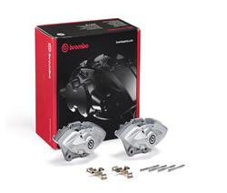 BREMBO XTRA DISC REAR BRAKE CALIPER SILVER BMW BMW 228i 2016-2014, 228i xDrive 2016-2015, 230i 2021-2017, 230i xDrive 2021-2017, 320i 2018-2012, 320i