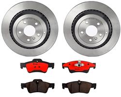Rear Brake Kit Mercedes-Benz GL320 2009-2007, GL350 2012-2010, GL450 2012-2007, GL550 2012-2008, ML320 2007