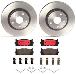 Front Brake Kit Lexus ES300h 2018-2013, ES350 2018-2007, Scion iM 2016, tC 2016-2011, Toyota Avalon 2011-2008, Camry 2011-2009