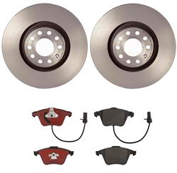 Front Brake Kit Audi A4 2009-2005, A4 Quattro 2009-2005, A6 2004-2002, A6 Quattro 2004-2002, Allroad Quattro 2005-2001, S4 2002-2000