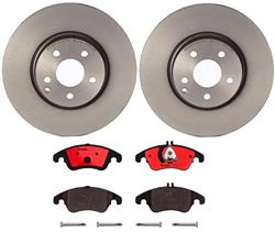 Front Brake Kit Mercedes-Benz C300 2014-2013, C350 2012-2010, E250 2014, E250 2016, E350 2016-2010, E400 2017-2016, SLC300 2018-2017, SLK300 2016