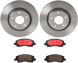 Front Brake Kit Chrysler 200 2014-2011, Sebring 2010-2007, Dodge Avenger 2014-2008, Caliber 2012-2007, Jeep Compass 2017-2007, Patriot 2017-2007