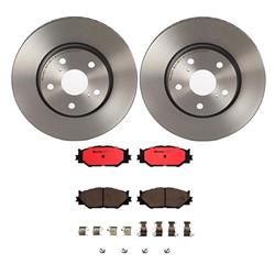 Brake Rotor and Pad Combos, Front, Solid Surface Rotors, UV-coated, Ceramic Pads, Lexus, Kit