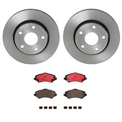 Brake Rotor and Pad Combos, Front, Solid Surface Rotors, UV-coated, Ceramic Pads, Does Not Fit Models with Heavy-duty Brakes, Jeep, Kit