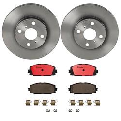 Front Brake Kit Scion iQ 2013, Toyota Prius C 2019-2012, Yaris 2018-2007