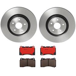 Brake Rotor and Pad Combos, Front, Solid Surface Rotors, UV-coated, Ceramic Pads, Buick, Kit