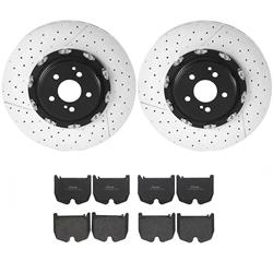 Front Brake Kit Mercedes-Benz AMG GT C 2018, AMG GT R 2018, AMG GT S 2018-2016, C63 AMG 2012, CLS63 AMG 2011-2007, SL55 AMG 2008-2007