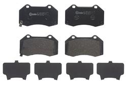 Brake Pads, Brembo, Low-Met Semi-Metallic, Integrally Molded, Shims, Mazda, Set