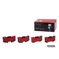 Brake Pads, NAO Ceramic, Integrally Molded, Shims, Front, Ford, Set