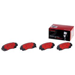 Brake Pads, Brembo, NAO Ceramic, Integrally Molded, Shims, For use on Acura®, Set