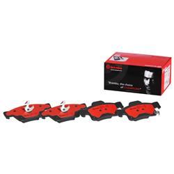 Brake Pads, Brembo, NAO Ceramic, Integrally Molded, Shims, Dodge, Set