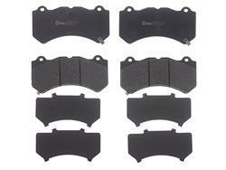 Brake Pads, Brembo, Low-Met Semi-Metallic, Integrally Molded, Shims, Cadillac, Set