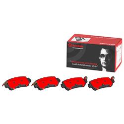 Brake Pads, Brembo, NAO Ceramic, Integrally Molded, Shims, Mazda, Set
