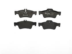 Brake Pads, Brembo, Low-Met Semi-Metallic, Integrally Molded, Shims, Mercedes-Benz, Set