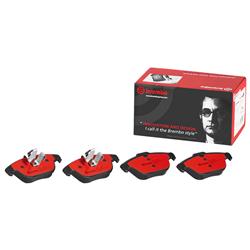 Brake Pads, Brembo, NAO Ceramic, Integrally Molded, Shims, Mercedes-Benz, Set