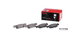 Brake Pads, Brembo, NAO Ceramic, Integrally Molded, Shims, Smart, Set