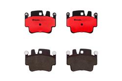 Brake Pads, Brembo, NAO Ceramic, Integrally Molded, Shims, Porsche, Set