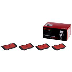 Brake Pads, Brembo, NAO Ceramic, Integrally Molded, Shims, Lexus, Set