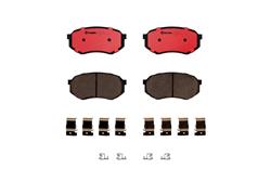 Brake Pads, Brembo, NAO Ceramic, Integrally Molded, Shims, with Hardware, Toyota, Set
